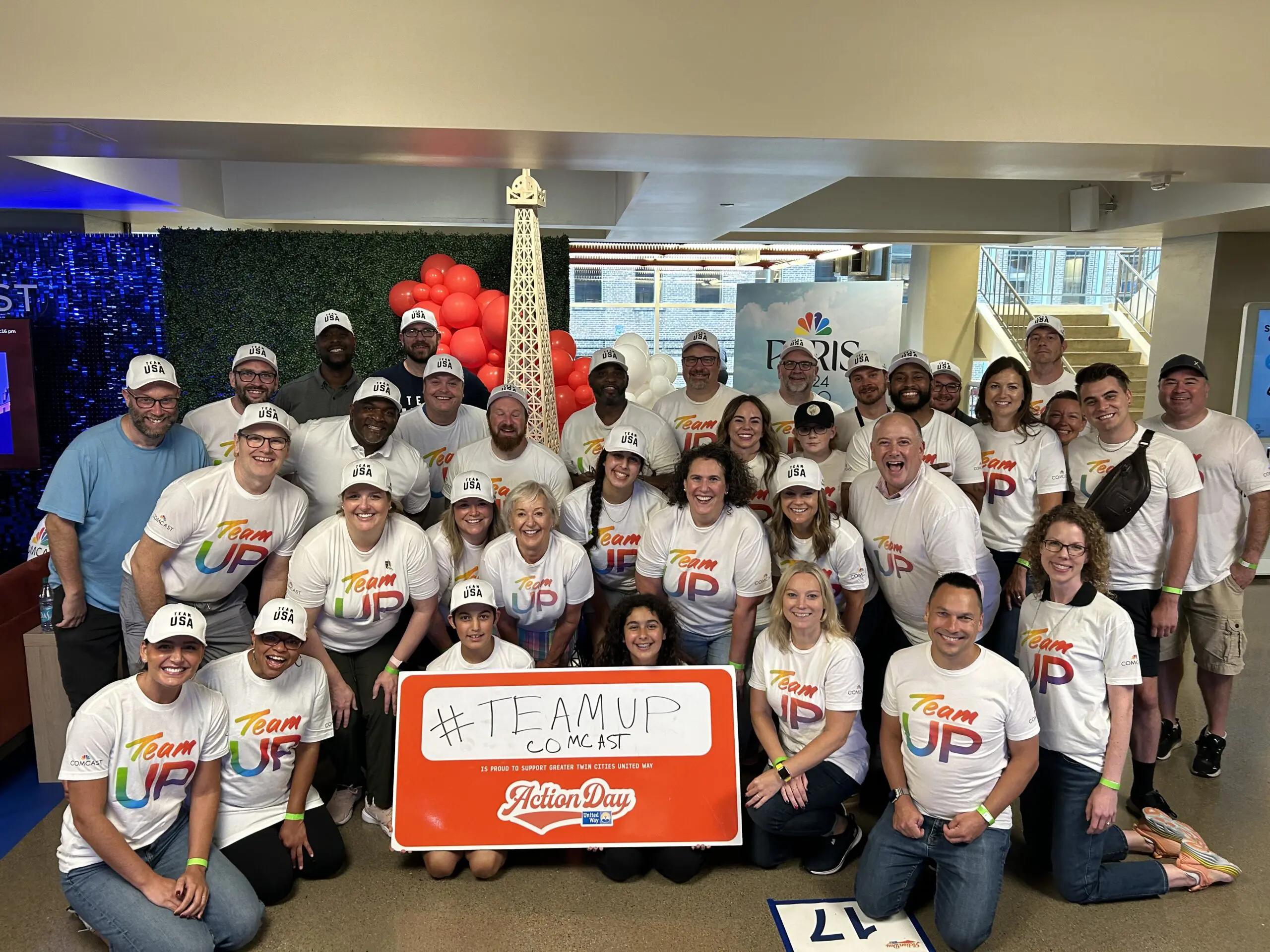 Comcast at United Way Greater Twin Cities Action Day.