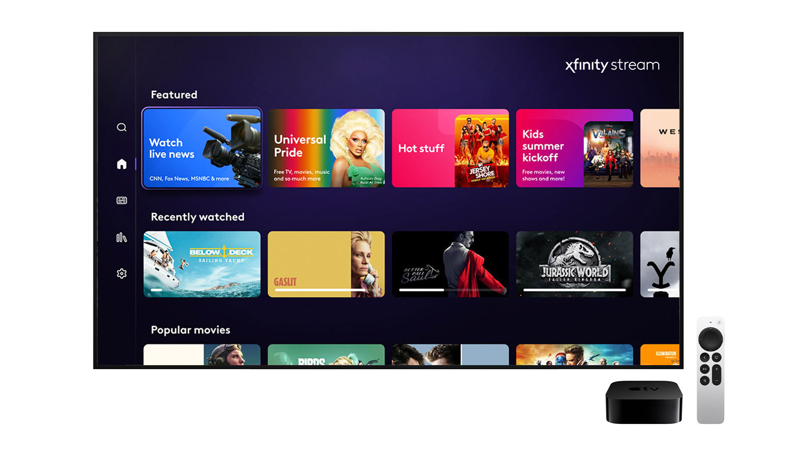 Apple TV streaming image