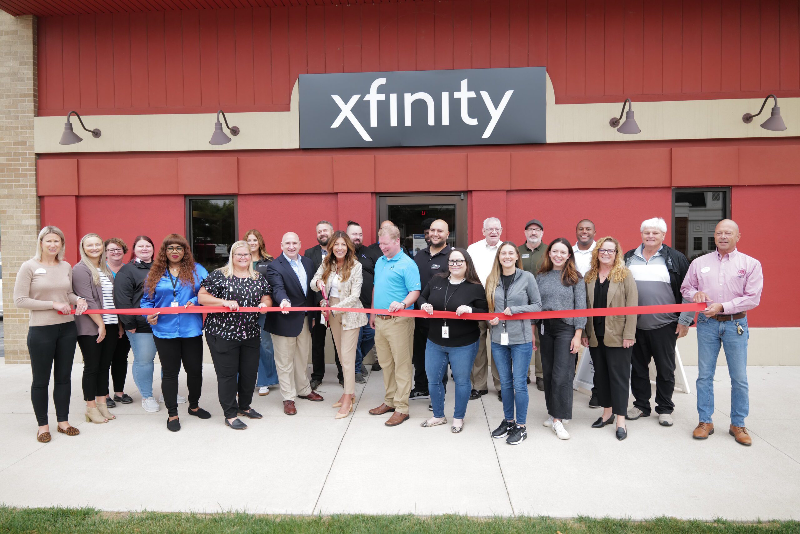 Ribbon Cutting at Xfinity store.